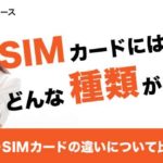 SIMカードの種類ってなにがあるの？3種類のSIMカードの違いについて比較解説！